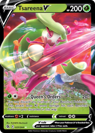 Tsareena V 21/264 Sword & Shield Fusion Strike