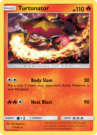 Turtonator 17/145 Sun & Moon Guardians Rising