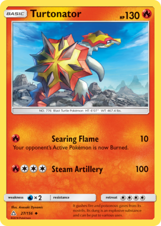 Turtonator 27/156 Sun & Moon Ultra Prism
