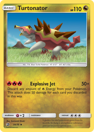 Turtonator 50/70 Sun & Moon Dragon Majesty