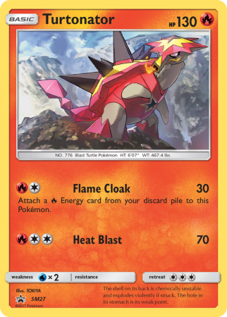 Turtonator SM27/156 Sun & Moon SM Black Star Promos