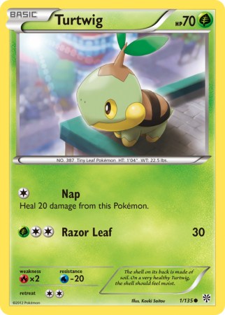 Turtwig 1/135 Black & White Plasma Storm