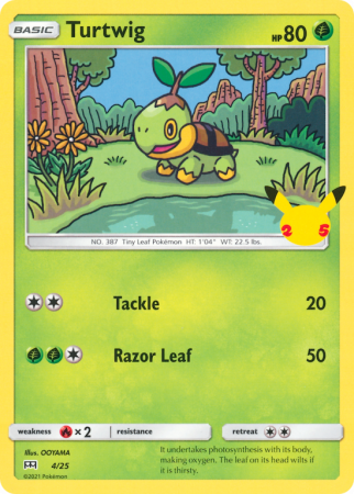 Turtwig 4/25 Other McDonald's Collection 2021