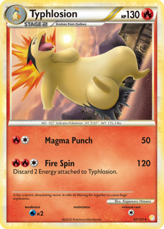 Typhlosion 32/123 HeartGold & SoulSilver HeartGold & SoulSilver