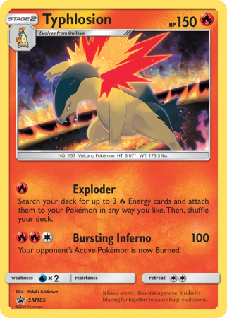 Typhlosion SM185/156 Sun & Moon SM Black Star Promos