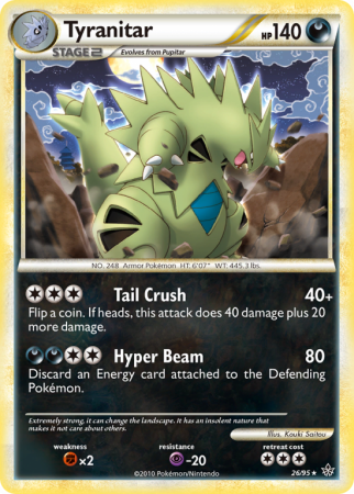 Tyranitar 26/95 HeartGold & SoulSilver HS—Unleashed