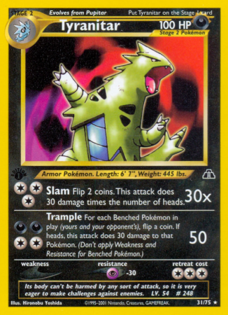 Tyranitar 31/75 Neo Neo Discovery