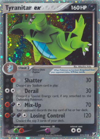 Tyranitar ex 111/115 EX Unseen Forces