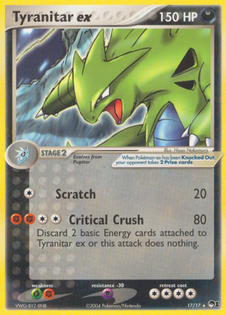 Tyranitar ex 17/17 POP POP Series 1