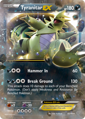 Tyranitar-EX 42/98 XY Ancient Origins