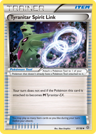 Tyranitar Spirit Link 81/98 XY Ancient Origins