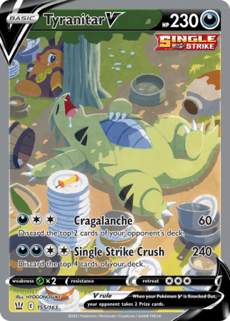 Tyranitar V 155/163 Sword & Shield Battle Styles