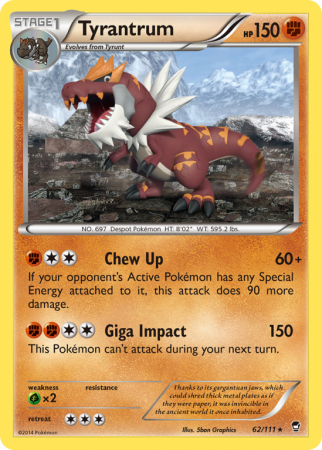 Tyrantrum 62/111 XY Furious Fists