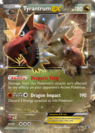 Tyrantrum-EX XY70/183 XY XY Black Star Promos