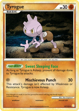 Tyrogue 33/123 HeartGold & SoulSilver HeartGold & SoulSilver