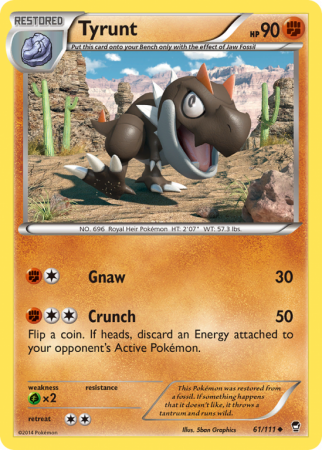 Tyrunt 61/111 XY Furious Fists