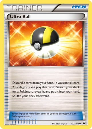 Ultra Ball 102/108 Black & White Dark Explorers