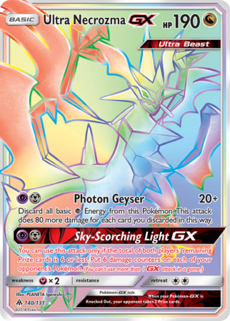 Ultra Necrozma-GX 140/131 Sun & Moon Forbidden Light