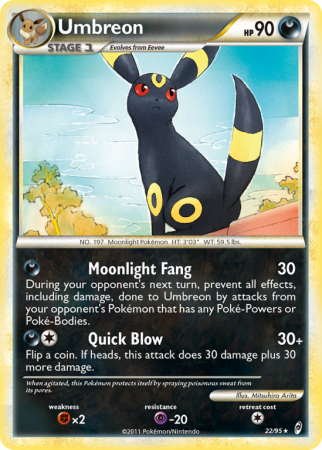 Umbreon 22/106 HeartGold & SoulSilver Call of Legends