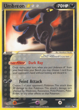 Umbreon Star 17/17