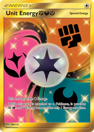 Unit Energy FightingDarknessFairy 146/131 Sun & Moon Forbidden Light