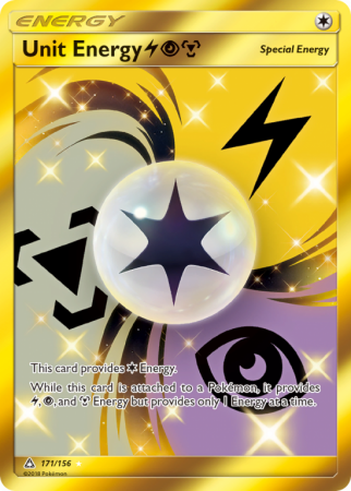 Unit Energy LightningPsychicMetal 171/156 Sun & Moon Ultra Prism