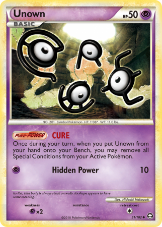 Unown 51/102 HeartGold & SoulSilver HS—Triumphant