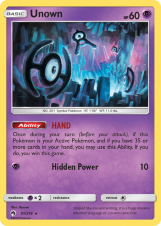 Unown 91/214