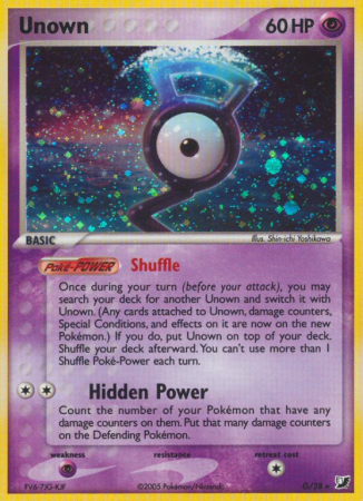 Unown G/115 EX Unseen Forces