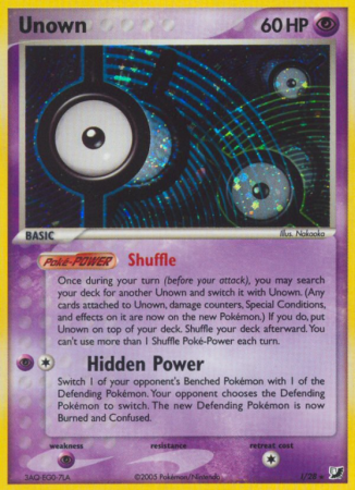 Unown I/115 EX Unseen Forces