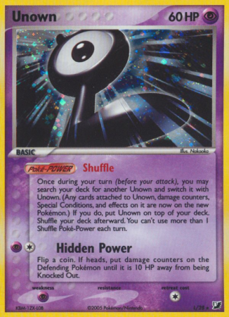 Unown L/115 EX Unseen Forces