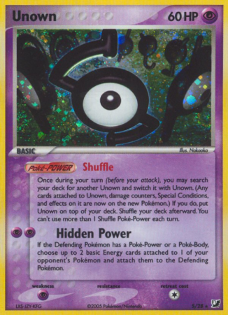 Unown S/115 EX Unseen Forces
