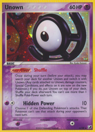 Unown U/115 EX Unseen Forces