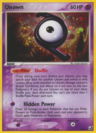 Unown Z/115 EX Unseen Forces