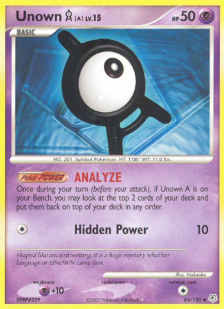 Unown A 65/130 Diamond & Pearl Diamond & Pearl