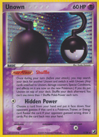 Unown ?/115 EX Unseen Forces