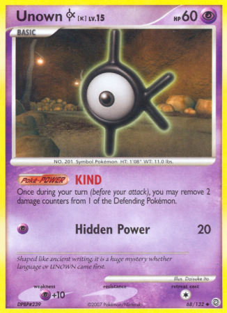 Unown K 68/132