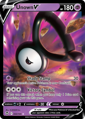 Unown V 65/195 Sword & Shield Silver Tempest