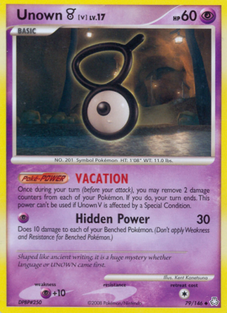 Unown V 79/146 Diamond & Pearl Legends Awakened