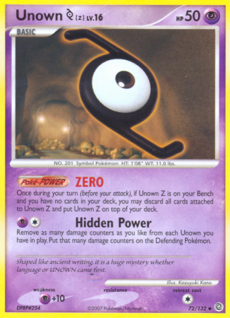 Unown Z 72/132
