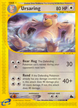 Ursaring 110/182 E-Card Skyridge