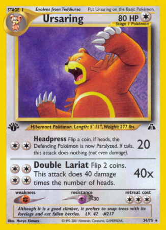 Ursaring 34/75 Neo Neo Discovery