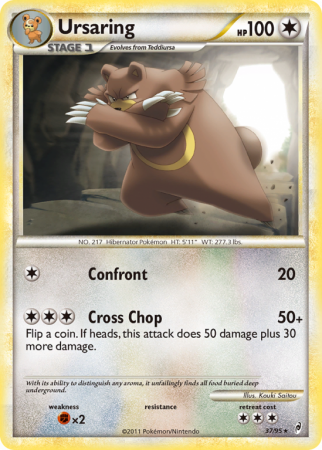 Ursaring 37/106 HeartGold & SoulSilver Call of Legends