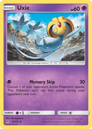 Uxie 41/131 Sun & Moon Forbidden Light