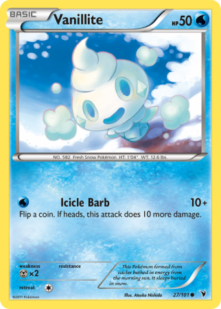 Vanillite 27/101 Black & White Noble Victories