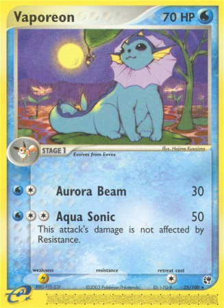 Vaporeon 25/100 EX Sandstorm