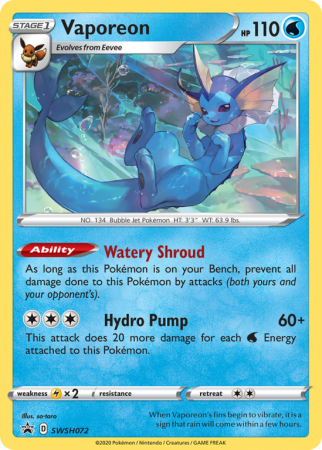 Vaporeon SWSH072/103
