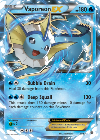 Vaporeon-EX 24/115 XY Generations