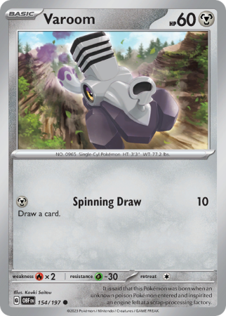 Varoom 154/197 Scarlet & Violet Obsidian Flames
