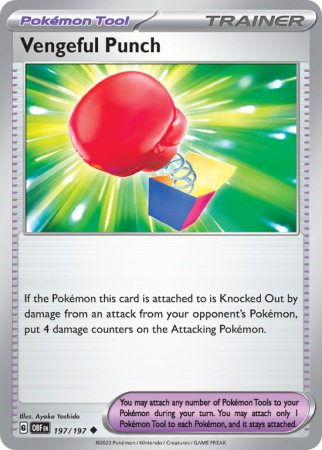 Vengeful Punch 197/197 Scarlet & Violet Obsidian Flames